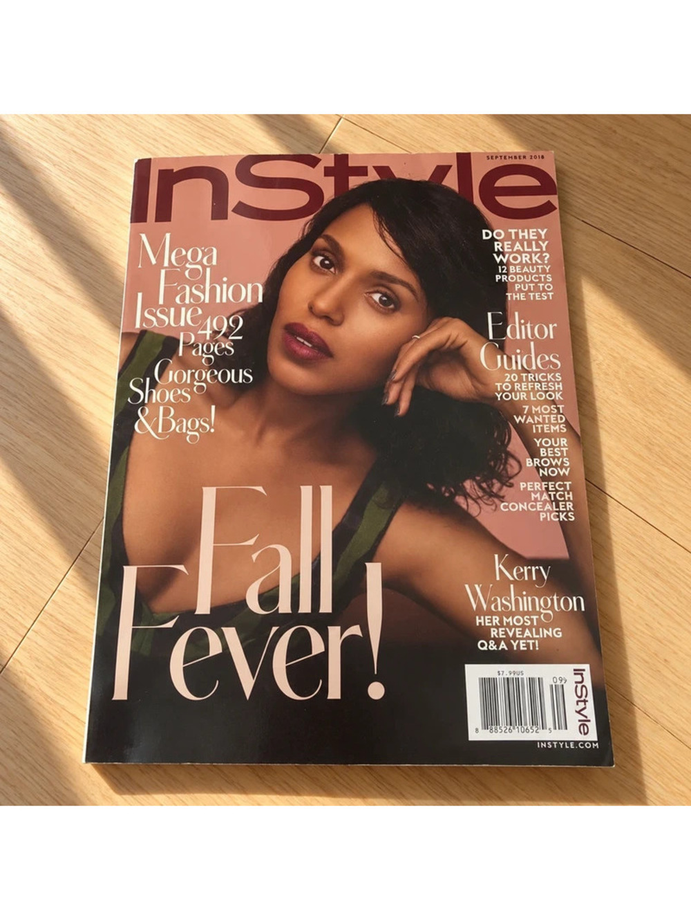 InStyle Magazine September 2016 Kerry Washington Fall Fashion Issue